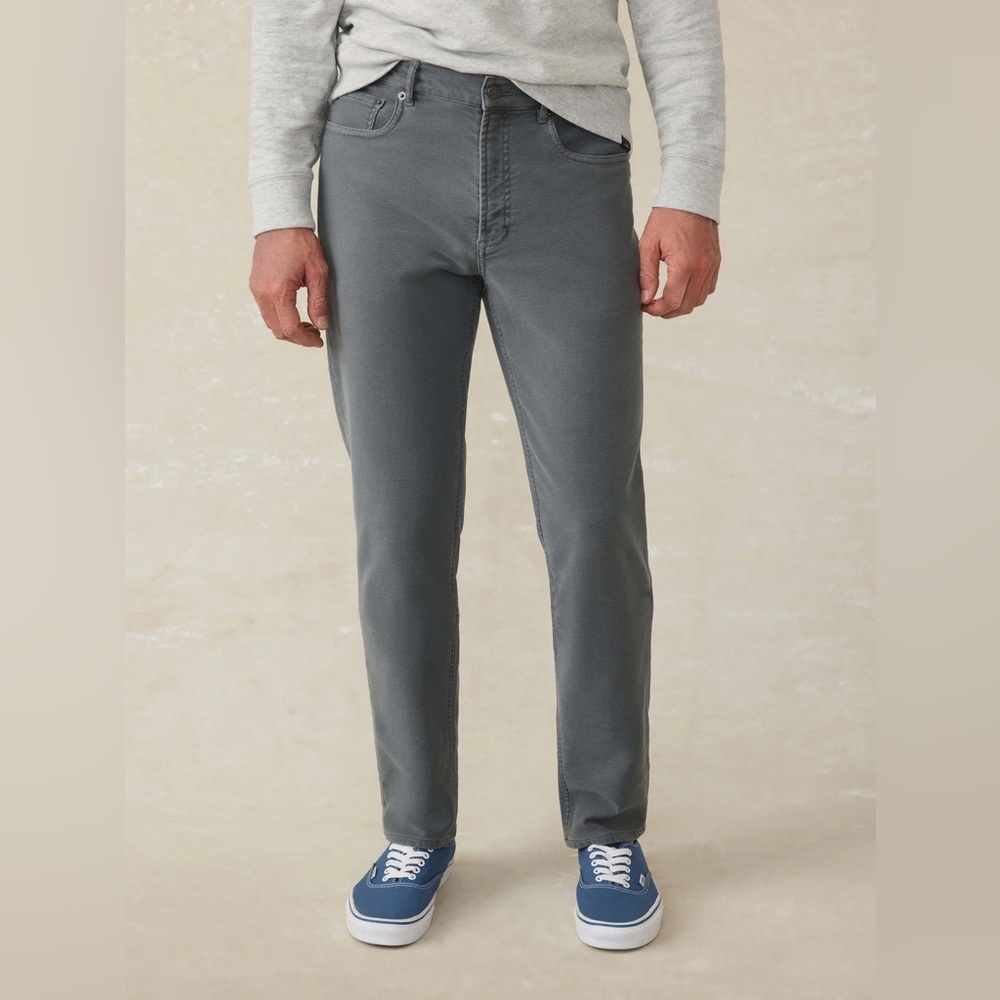 Stretch Terry 5-Pocket  Pant - Slate